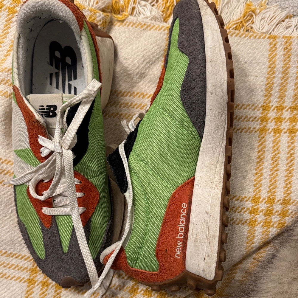 New Balance White Athletic Sneakers - Picture 3 of 5